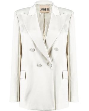 Aniye By Peak-Lapel Double-Breasted Blazer - White