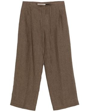 Rohe Drawstring Pleat Pants - Gray