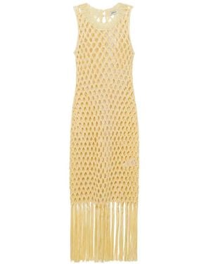 Jonathan Simkhai Jensen Macramé Fringe Dress - Metallic