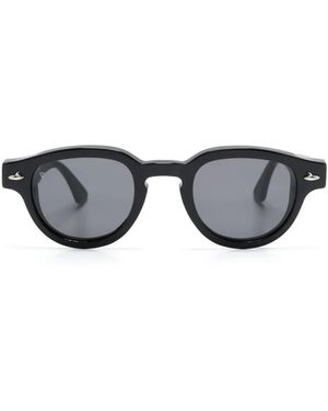 Sestini Eyewear ラウンドフレーム サングラス - グレー
