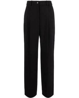 Calvin Klein ミッドライズ ワイドパンツ - ブラック
