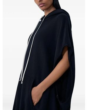 Rick Owens Kangaroo-Pocket Midi Dress - Blue