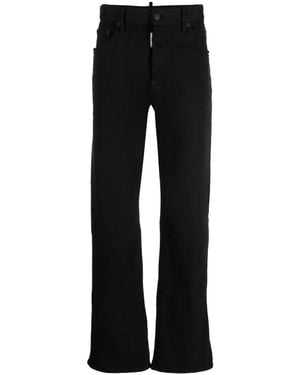 DSquared² Straight-Leg Denim Jeans - Black