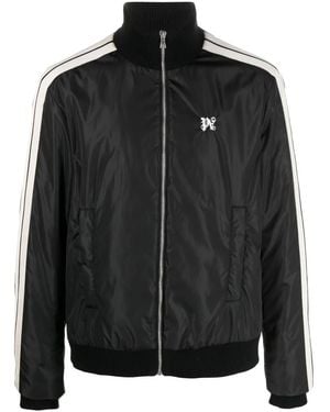 Palm Angels Monogram Padded Track Jacket - Black