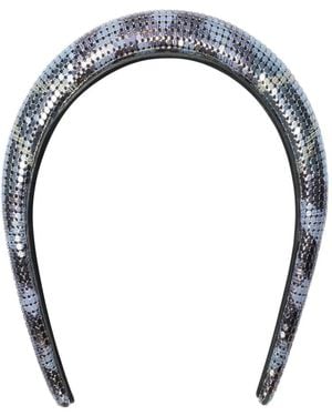 Burberry Check Mesh Headband - Blue