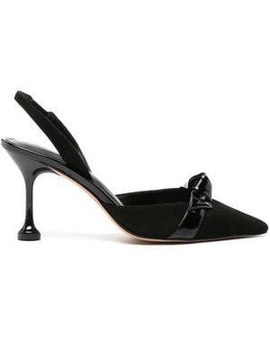Alexandre Birman Clarita 70Mm Suede Slingback Pumps - Black