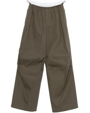 Alexander Wang Logo-Waistband Trousers - Green