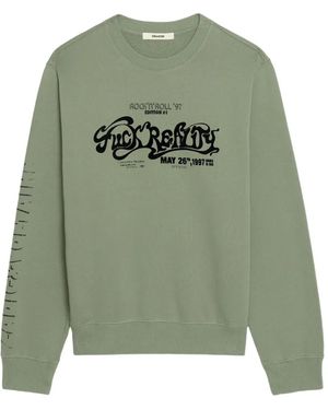 Zadig & Voltaire Aime Long-Sleeves Sweatshirt - Green