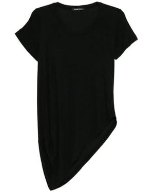 Rundholz Asymmetric Short-Sleeve T-Shirt - Black