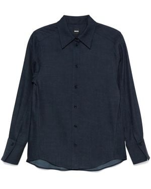 BOSS Chambray Shirt - Blue