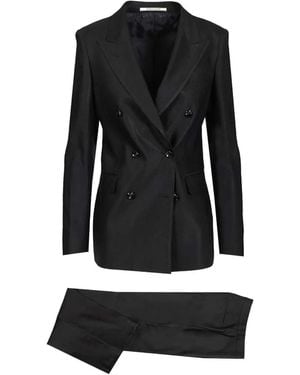 Tagliatore Double-Breasted Tailored Suit - Black