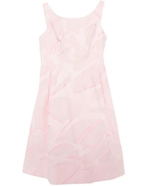 Shiatzy Chen Lightweight Jacquarded Dress - Pink