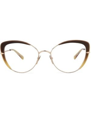 Pomellato Cat-Eye Frame Glasses - Metallic