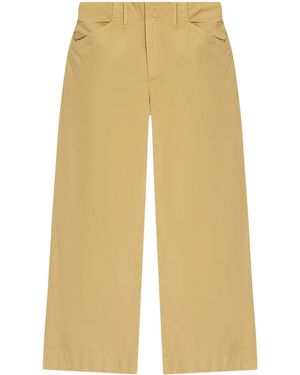 Rag & Bone Cotton-Twill Cropped Pants - Natural