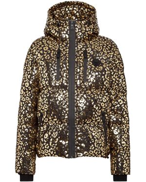 Philipp Plein レオパード パデッドジャケット - マルチカラー