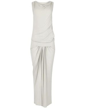 Entire studios Cowl Draped Midi Dress - White