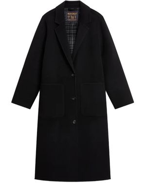 Woolrich Wool Single-Breasted Coat - Black
