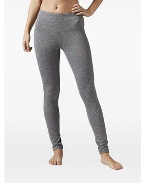 Reebok Tonal-Topstitching Leggings - Blue