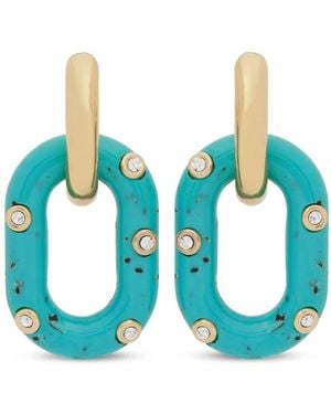 Rabanne Xl Link Earrings - Blue