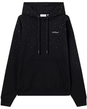 Off-White c/o Virgil Abloh X Swarovski Crystal-Embellished Hoodie - Black