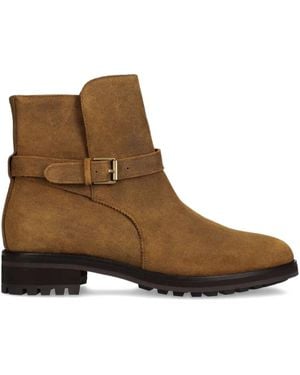 Polo Ralph Lauren Buckle-Detail Ankle Boots - Brown