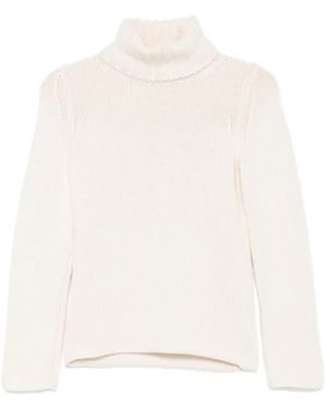 Zanone Jersey Con Cuello Vuelto - Blanco