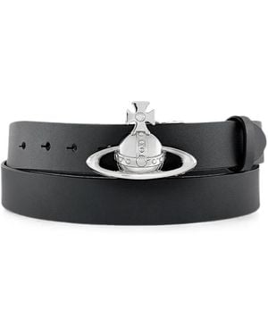 Vivienne Westwood Cintura Con Fibbia Orb - Bianco