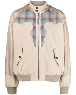 Maison Margiela X Pendleton Yoke-Detail Bomber Jacket - Natural