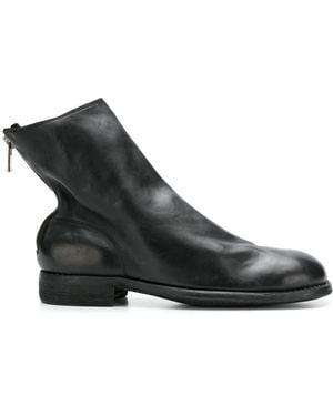 Guidi Rear Zip Boots - Black