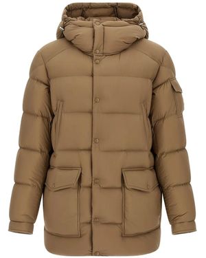 Moncler Plumífero Con Capucha - Verde