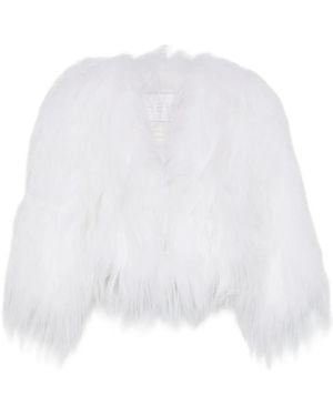 EVA Veste En Fourrure D'Agneau - White