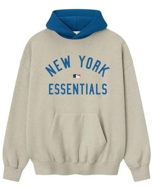 Fear Of God X Mlb Mets Graphic Hoodie - Blue