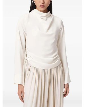 AllSaints Leslie Ruched Top - White