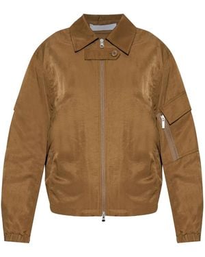 Helmut Lang Creased Ma1 Bomber Jacket - Brown