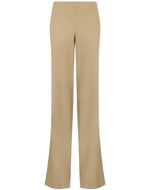 Alberta Ferretti Straight-Leg Pants - Natural