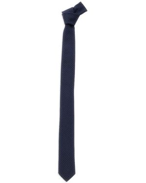 Emporio Armani Dotted Tie - Blue