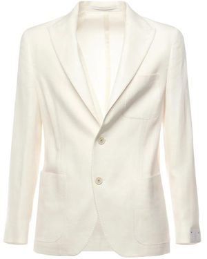Eleventy Two-Button Jacket - White