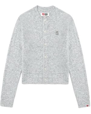 A Bathing Ape Baby Doppy Buttoned Cardigan - White