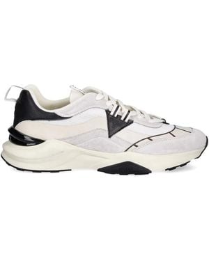 Guess Zapatillas con paneles de ante - Blanco
