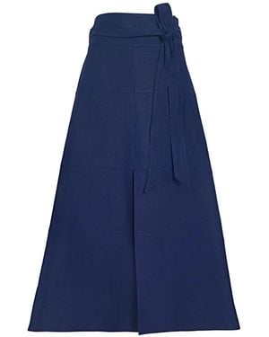 Tanya Taylor Hudson Belted Skirt - Blue