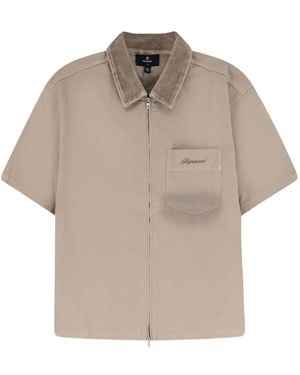 Represent Zip-Up Pocket Shirt - Natural