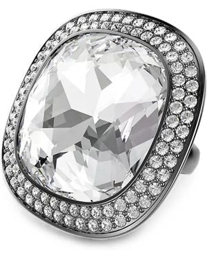 Swarovski Anello Una Angelic Con Cristalli - Metallizzato