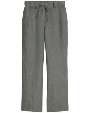 Marc O' Polo Drawstring-Waist Woven Trousers - Grey