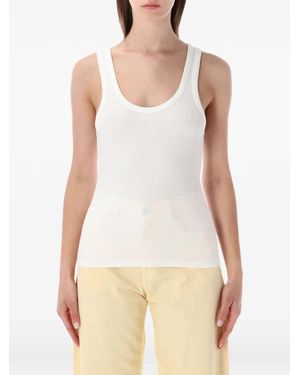 COLORFUL STANDARD Ribbed Tank Top - White