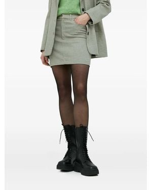 Gestuz Checked Skirt - Green