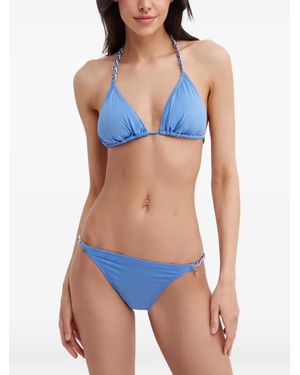 MICHAEL Michael Kors Chain-Link Bikini Top - Blue