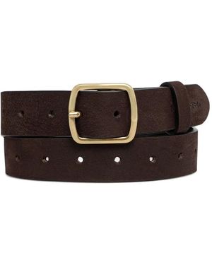 Marc O' Polo Logo-Motif Leather Belt - Brown