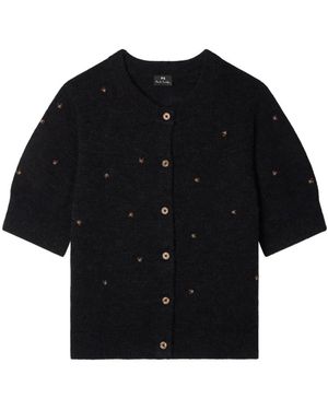 Paul Smith Cardigan À Détails Brodés - Noir