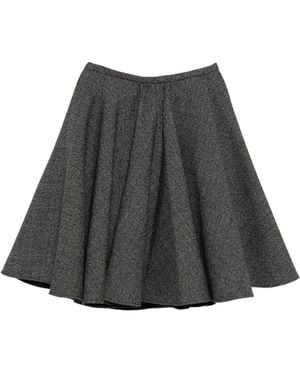 Giambattista Valli A-Line Midi Skirt - Gray