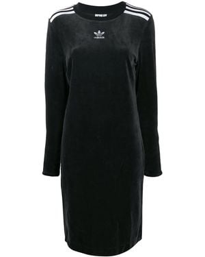 adidas Long Sleeved Logo Dress - Black